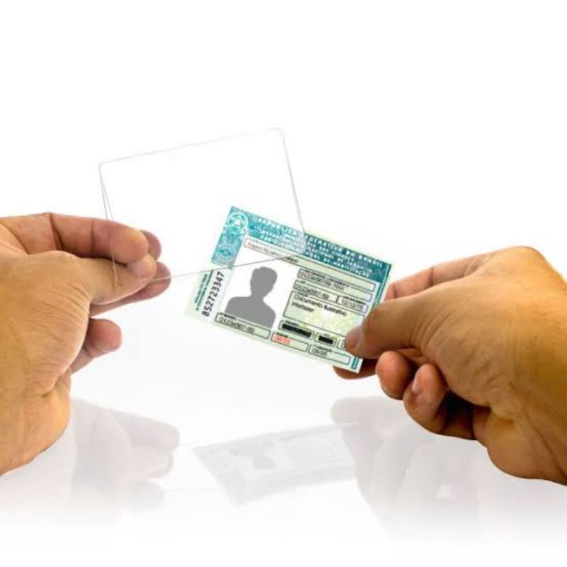 Carteira Cnh Card Cartão Acrilico Em Acrílico Anti Aranhões Resistente Top