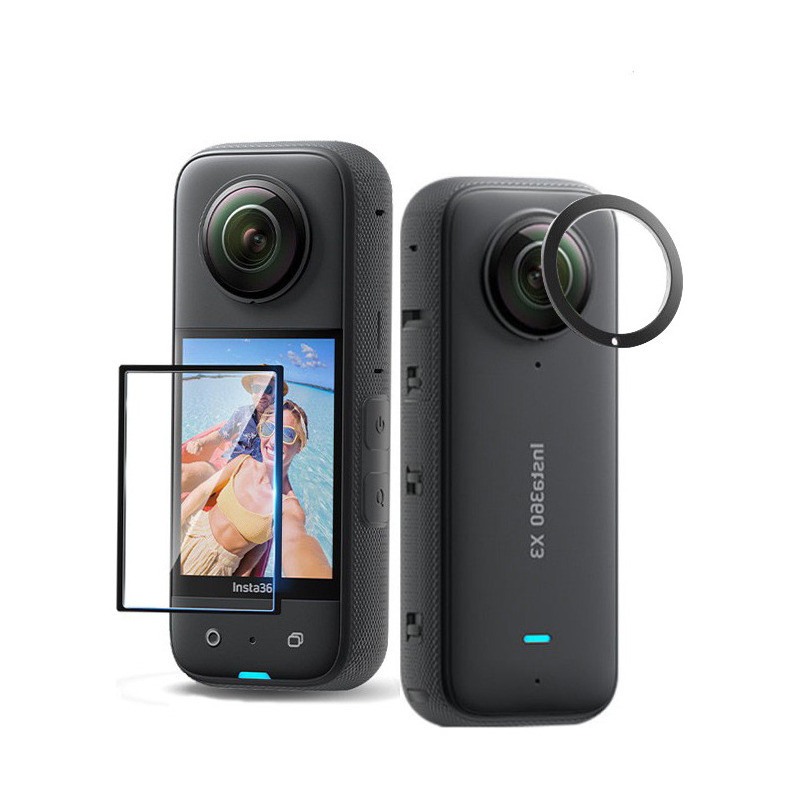 Protetor De Tela + Protetor De Lente Uv Para Insta360 X3