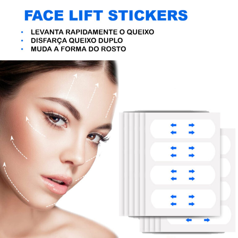Adesivo Lifting Facial Fita Invisível Antirrugas 
