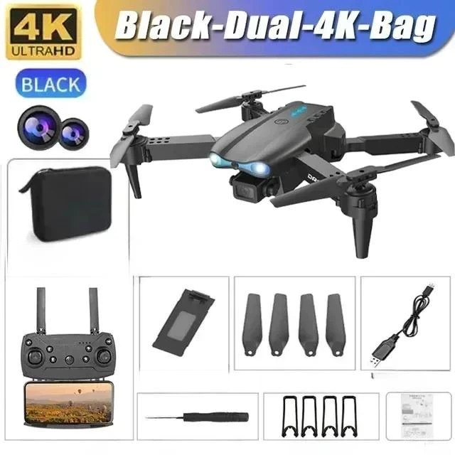 Dli E99 Dobrável Quadcopter Drone Dual Câmera 4k