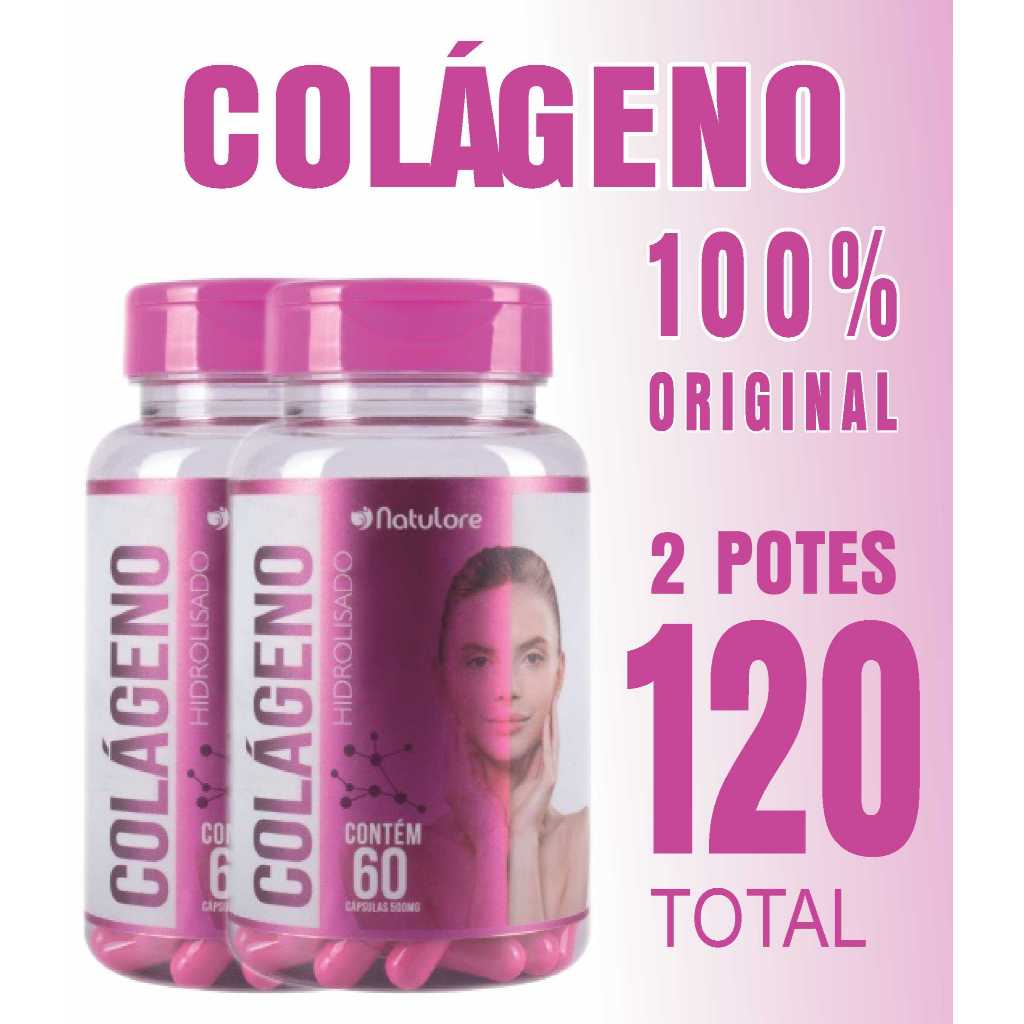 Kit 2 un – Colágeno Hidrolisado + Vitamina C Verisol  1200mg – 60 capsulas – naturole