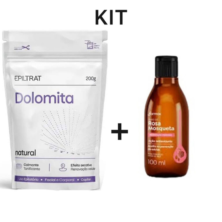 Dolomita + Rosa Mosqueta Kit Clareador Farmax (200