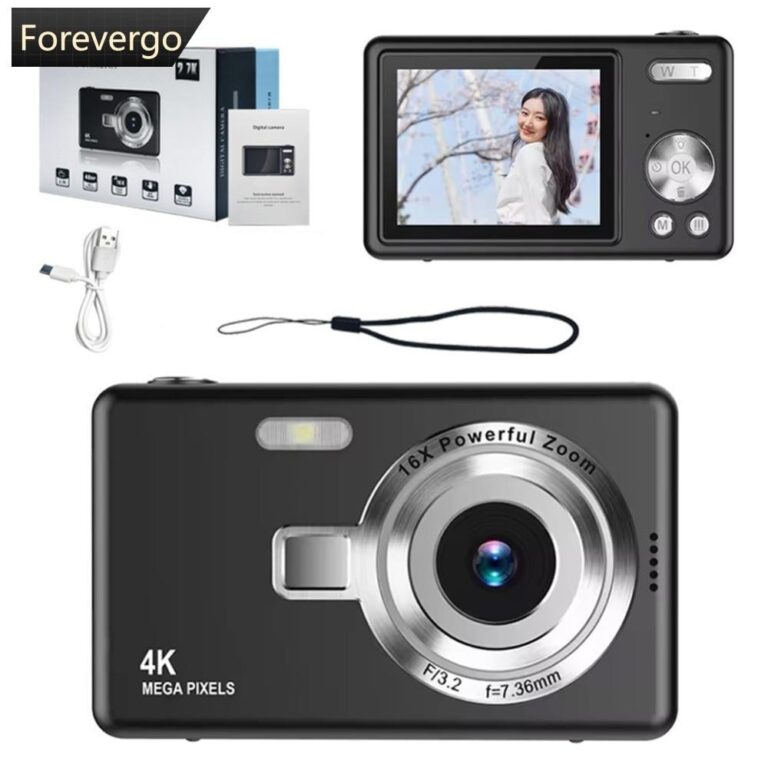 FOREVERGO 4K HD 1080P Câmera Digital Anti-Vibraç