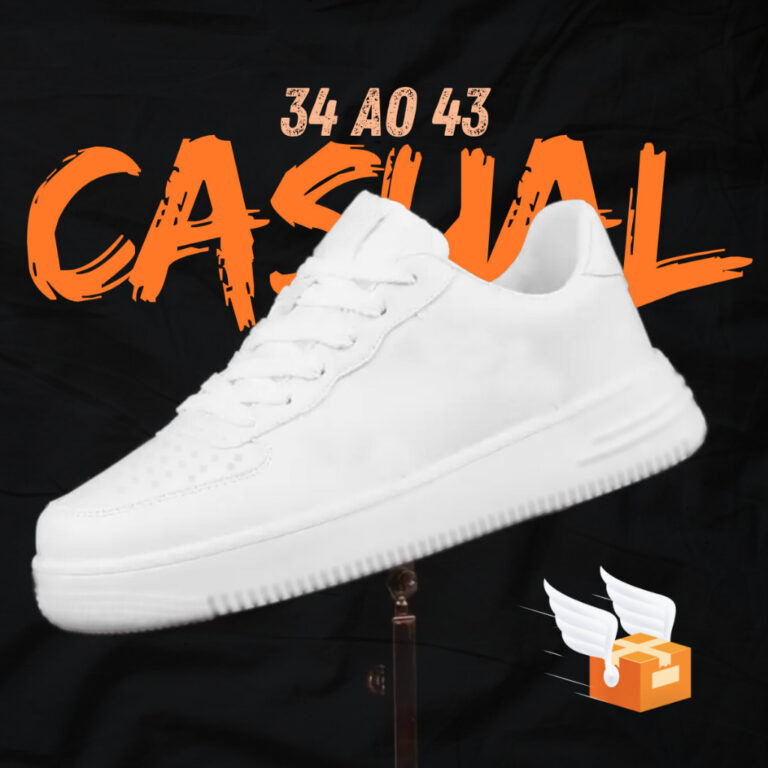 Tênis Branco Unissex Force Feminino Confortavel M