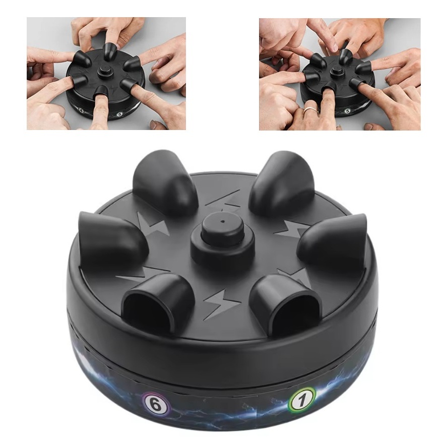 Jogo Roleta de Choque 6 Dedos – Shock Roulette Detector de Mentiras Infantil Electric Game