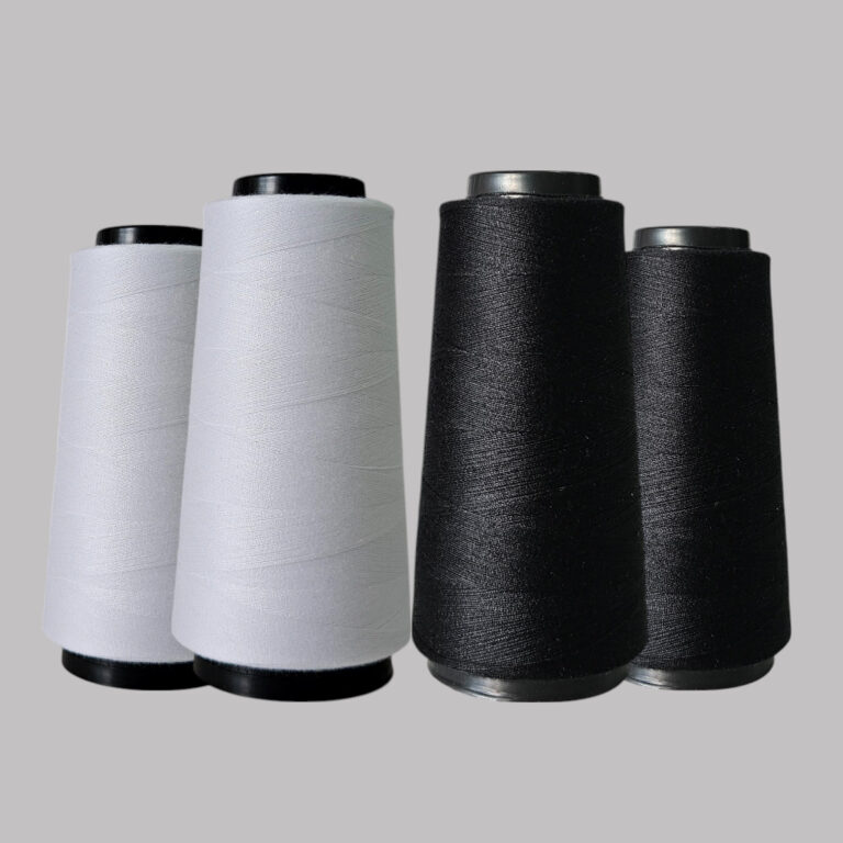 Kit 4 cones Linhas preta e branca Fio 120 Cone 150