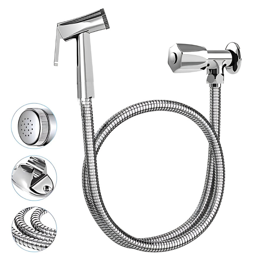 Ducha Higiênica Para Banheiro Completa 1,20m Chuveirinho Privada