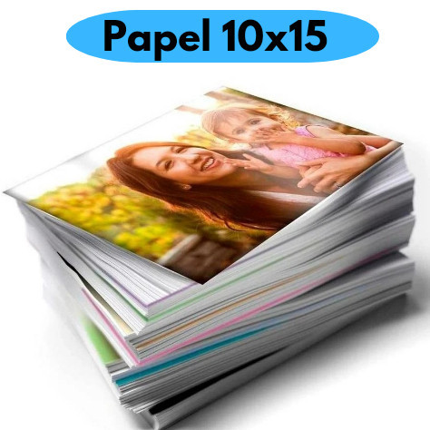 100 Folhas Papel 10×15 Fotográfico Brilhante