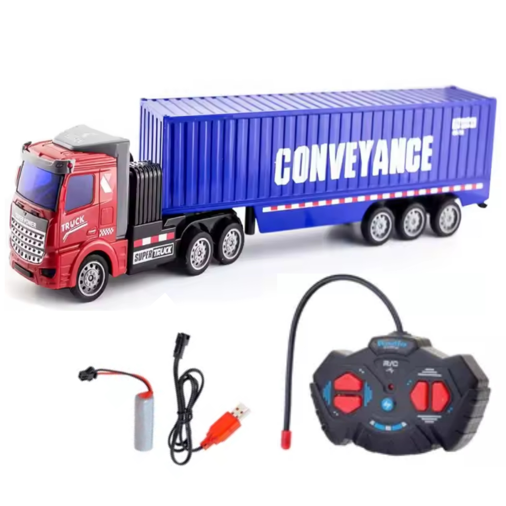 Carreta Caminhão Controle Remoto Brinquedo Infantil Com Bateria