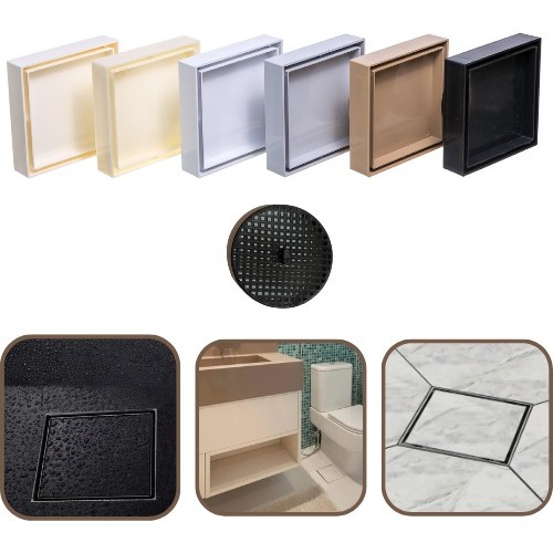 Ralo Invisível Oculto Zero Para Banheiro 15×