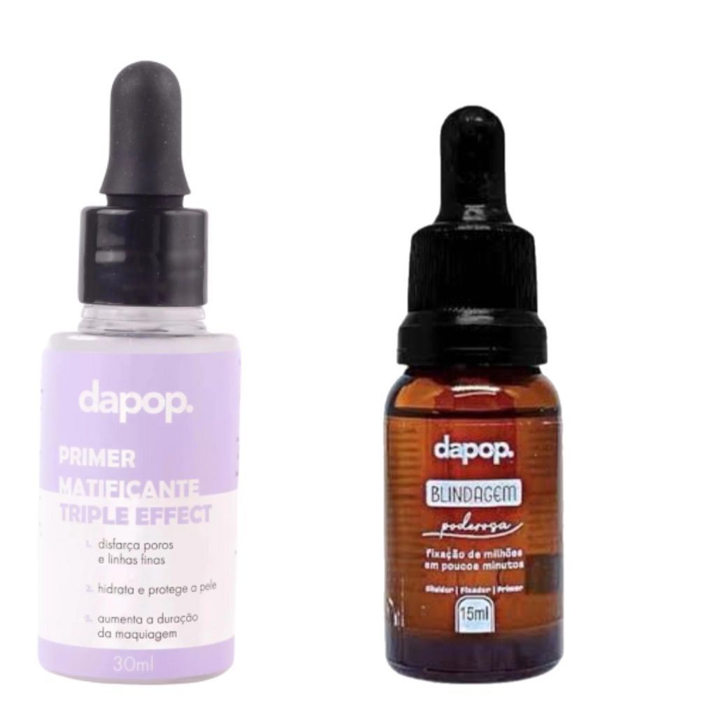 Kit Primer Matificante + Blindagem 15 ml – Dapop
