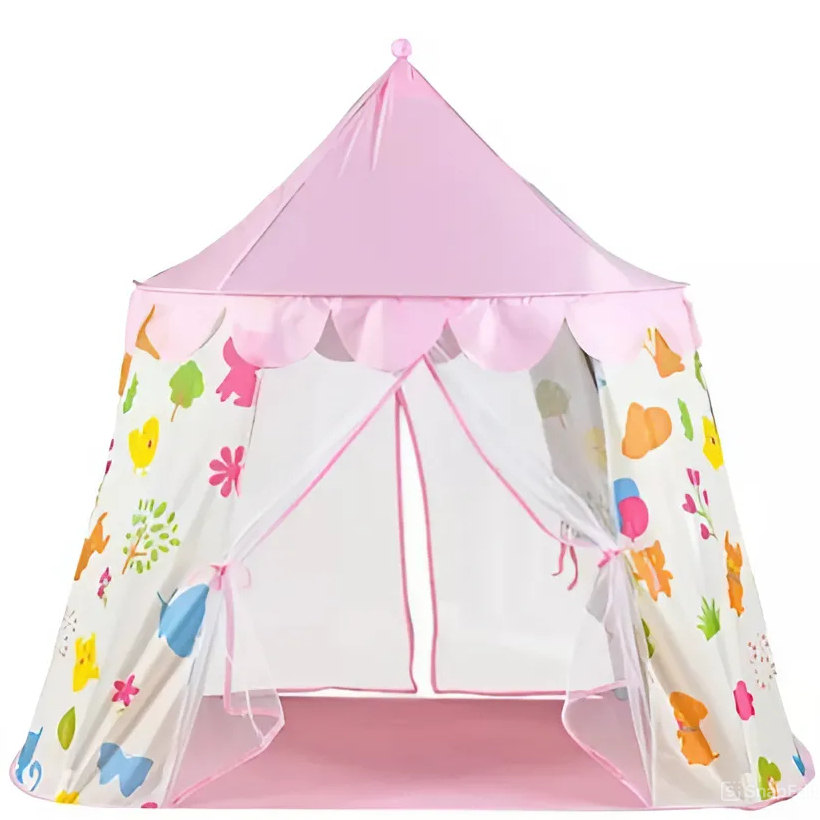 Barraca Tenda Castelo Mágico – Altura 130cm C/ Cortina – Poliester + Bag – Certificado Inmetro