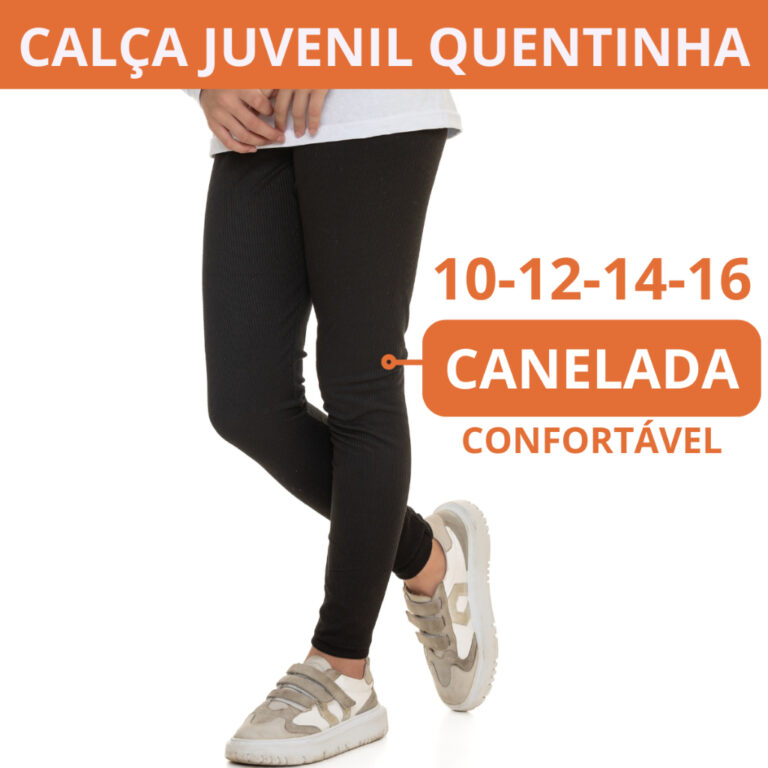 Calça Juvenil Feminina Confort Ribana Canelada 31