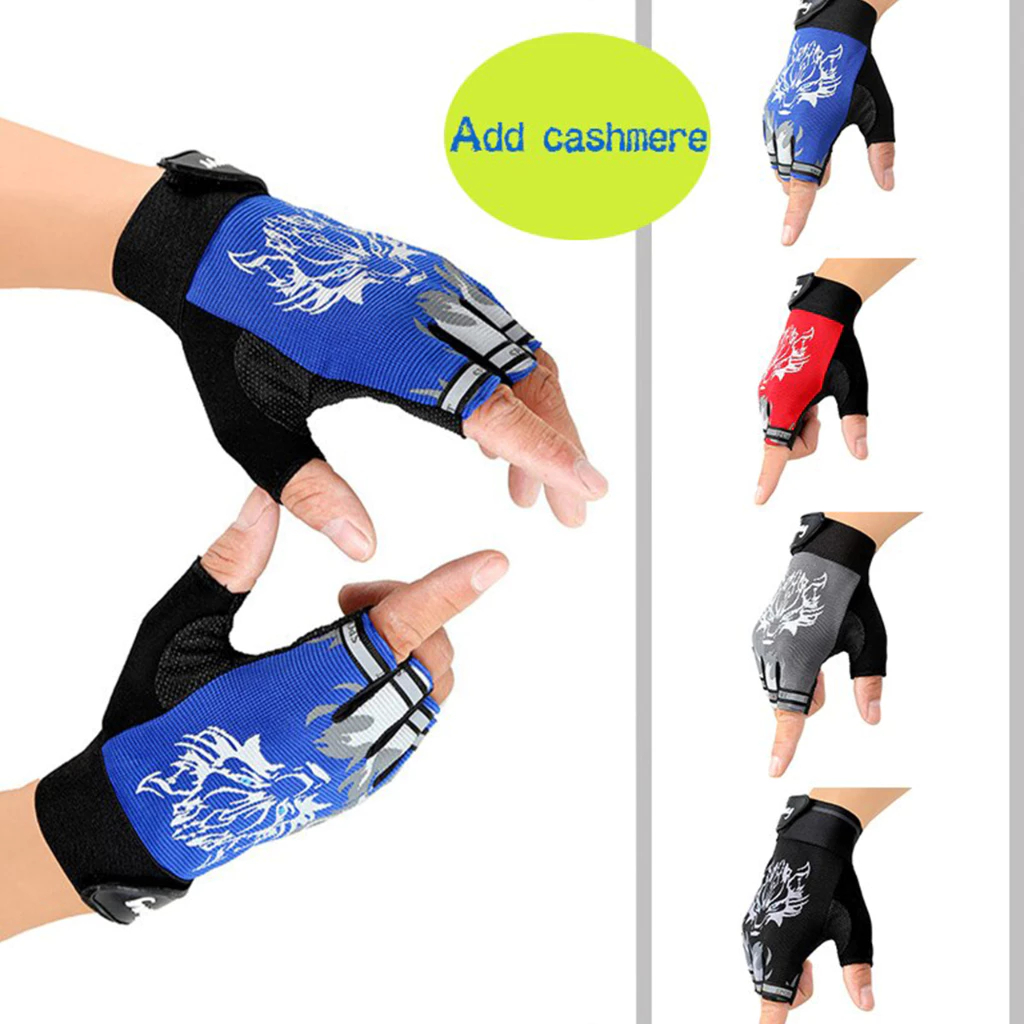 Luvas De Ciclismo Infantil MTB De Estrada Antiderrapantes Fitness Sports Bicycle Glove