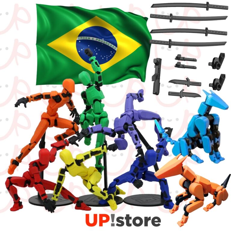 Boneco articulado figura de ação brinquedo impre