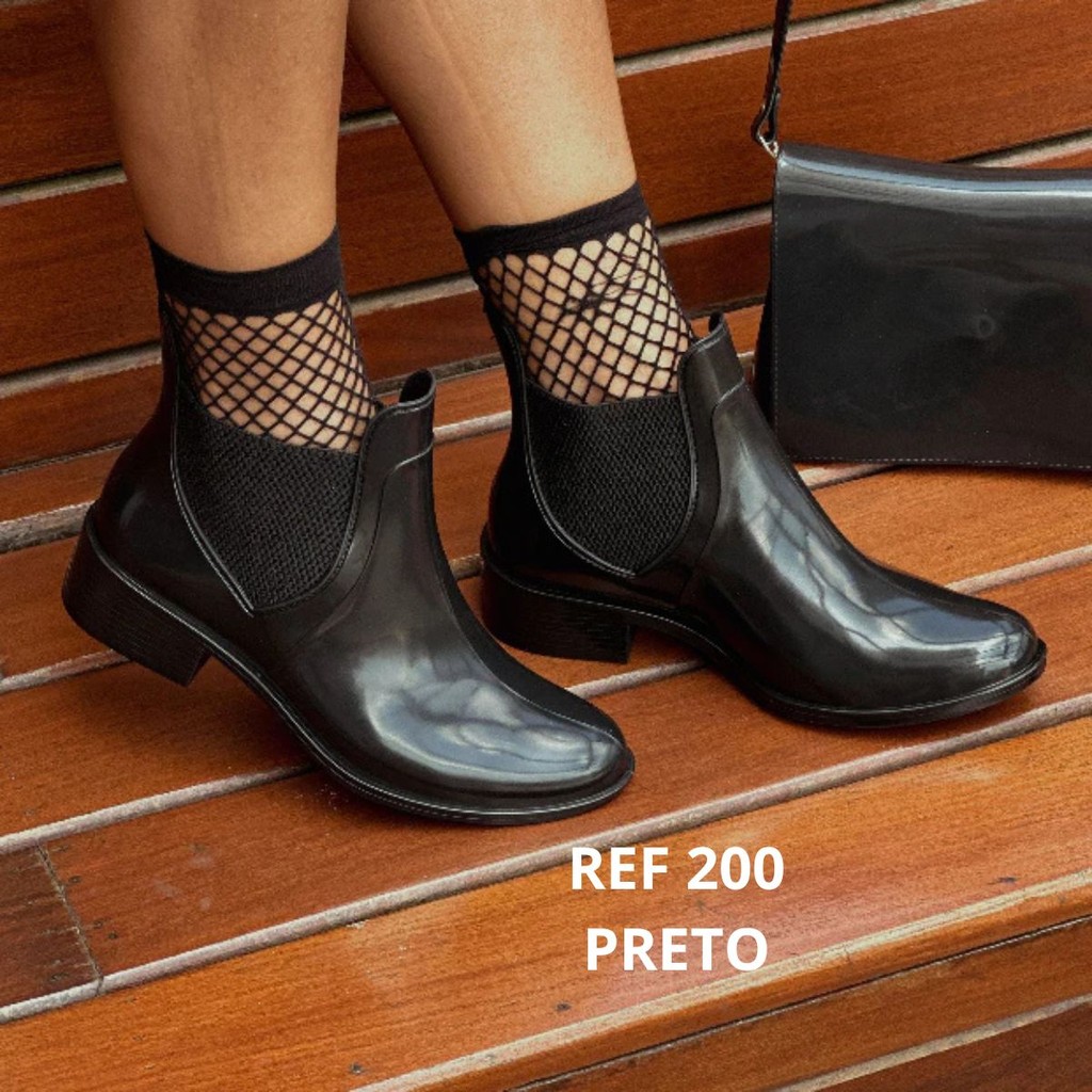 Bota Galocha Feminina Impermeável Frio e Chuva