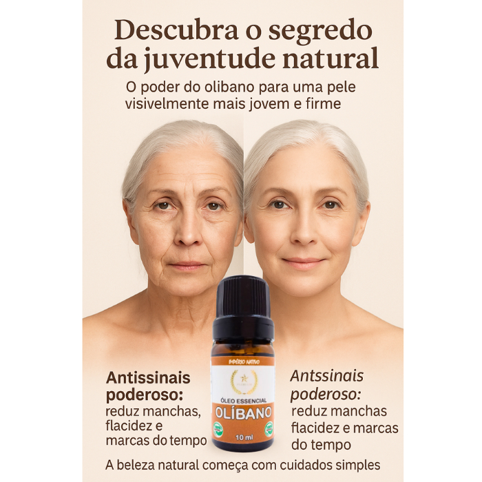 Óleo Essêncial de Olíbano Facial 10ml Para Ruga
