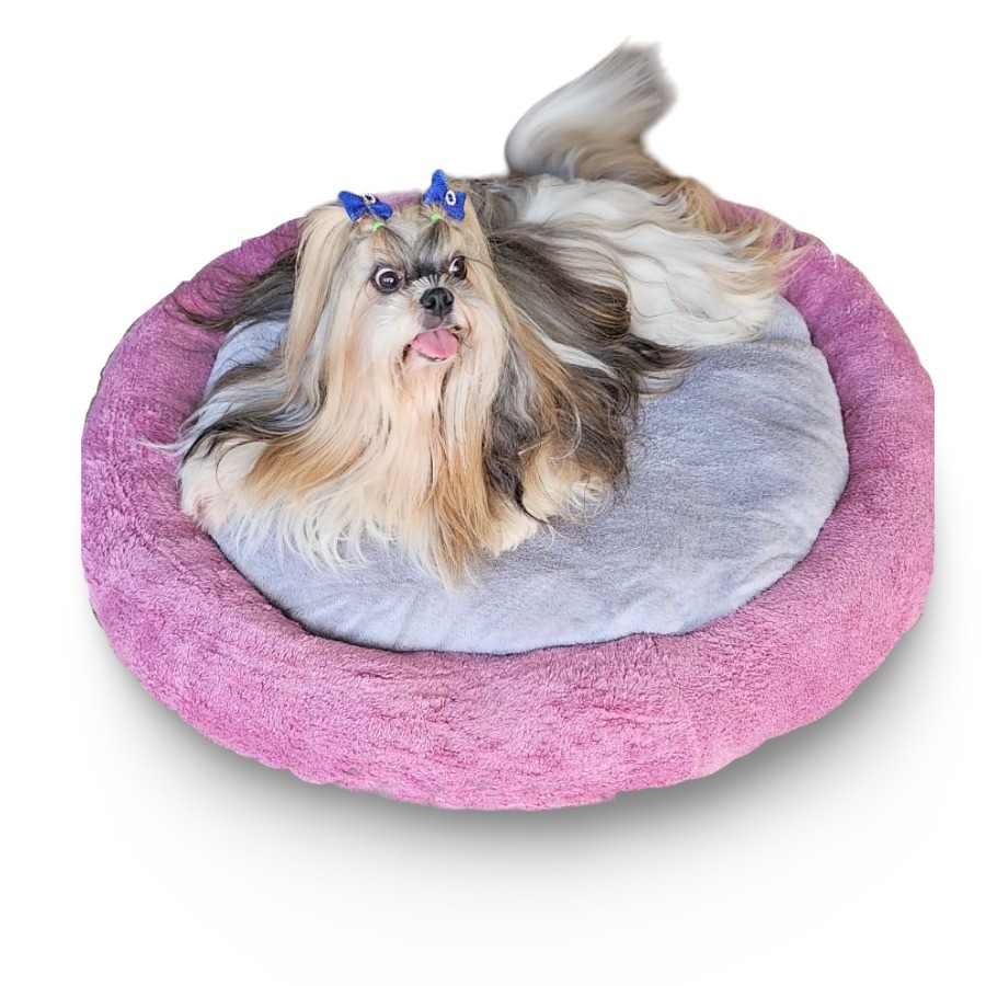 Cama Pet Redonda Fofinha Conforto Caminha Super Macia Cachorro Gato