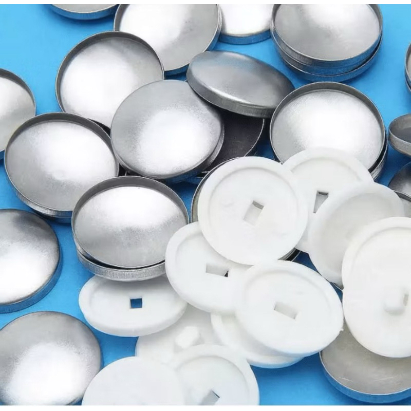 Botão Bombê para Forrar JOMAR Pacote com 144 Peças | Tamanhos 12 ao 20