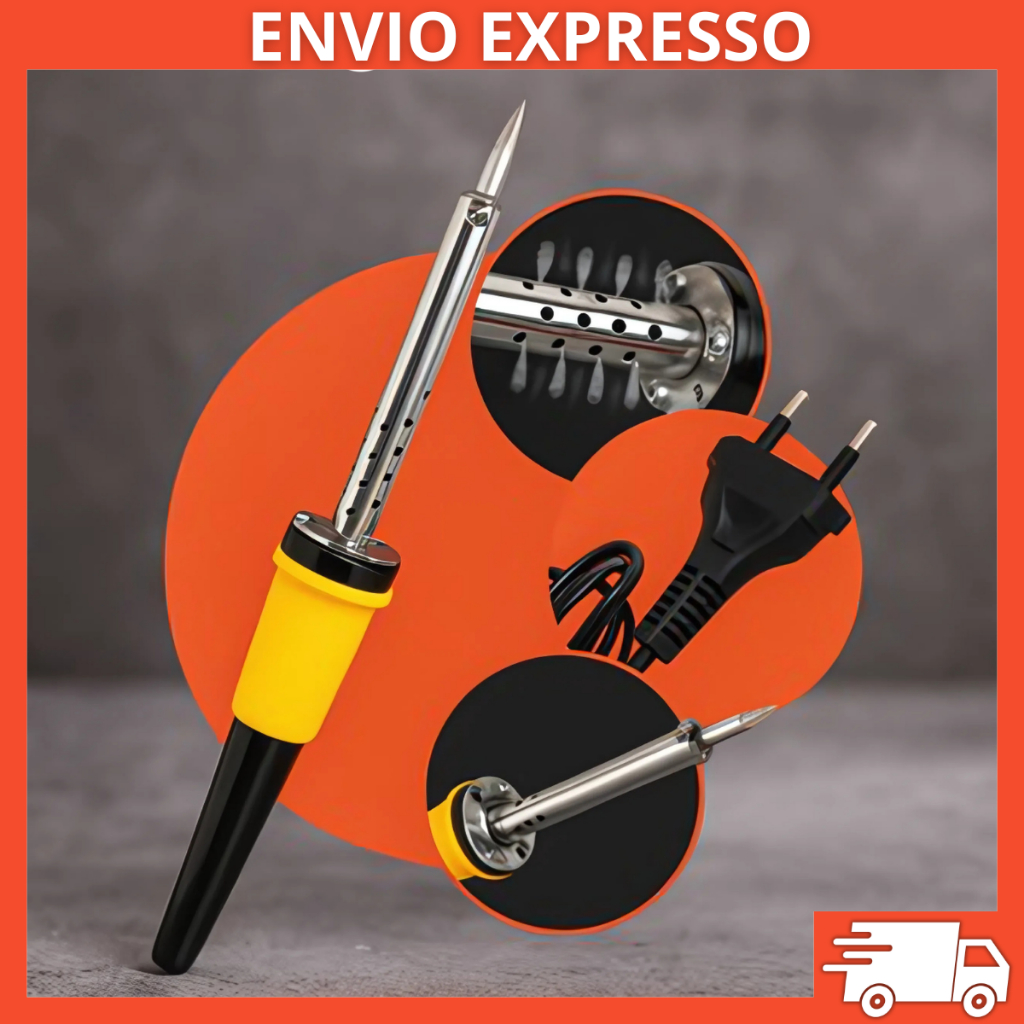 Kit Ferro de Solda Profissional 30W 40W 60W 110V 220V Com Estanho Soldador Eletrônica Barato Full