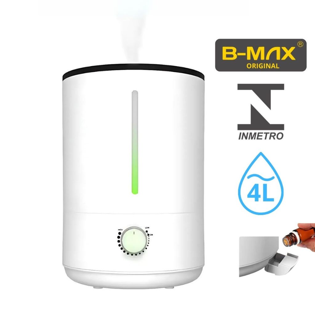 Umidificador de Ar e Aromatizador Grande 4 Litros RGB Bivolt