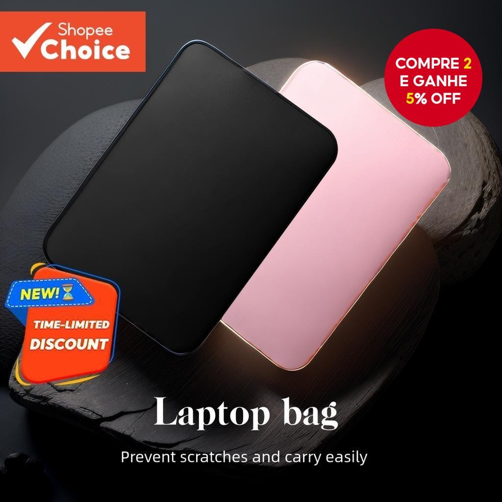 Neoprene Laptop Bolsa Capa Caso Pasta 15.6 Pol . Zíper Soft Protetora