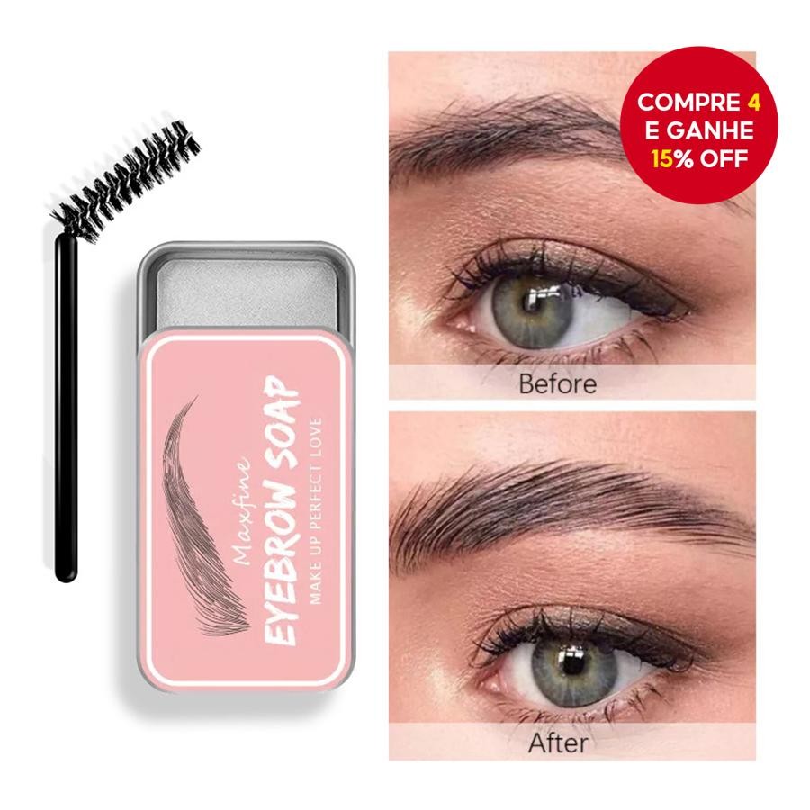 MAXFINE Sobrancelha Estilo Gel Alta Transparente Refrescante De Longa Duração Escova Natural Present