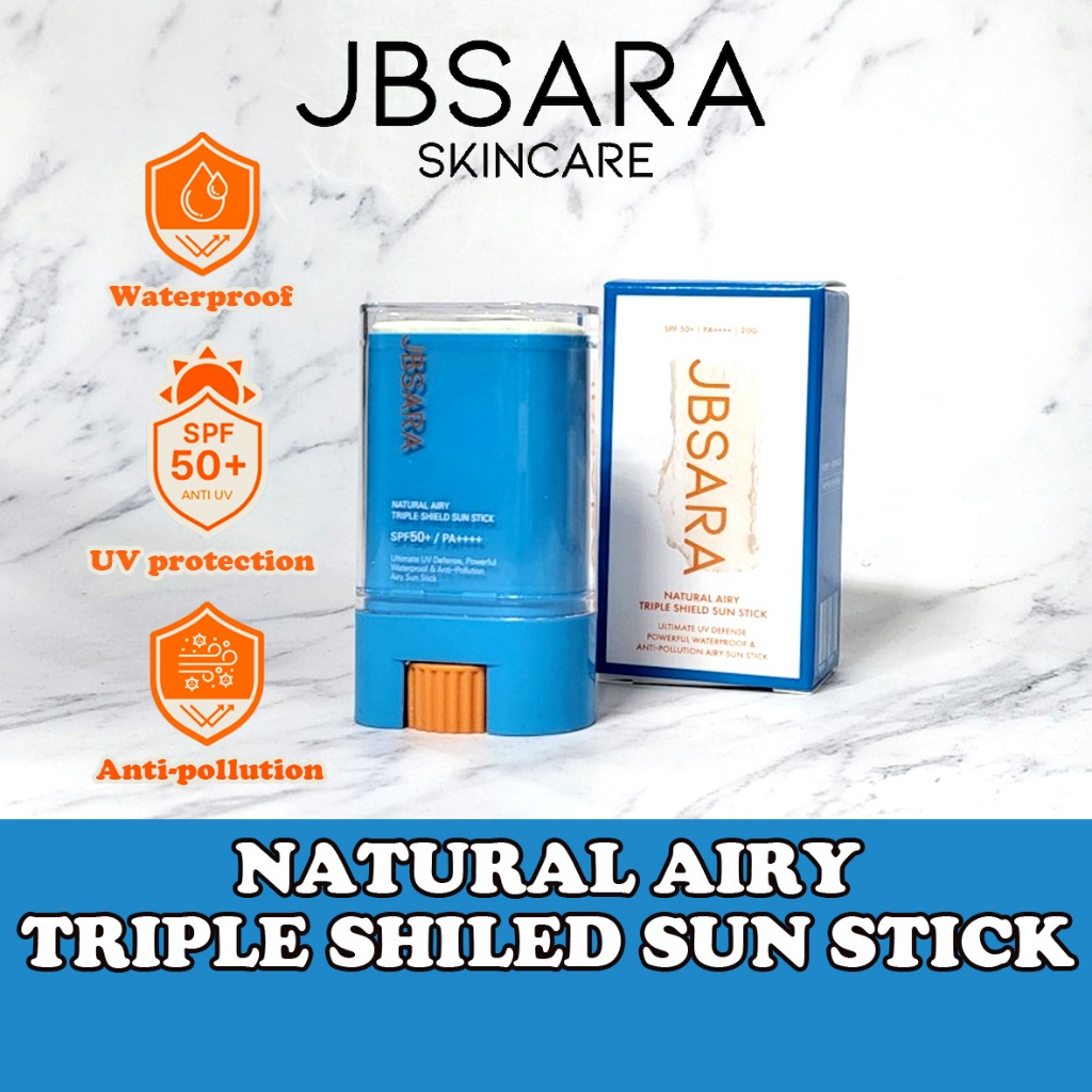 JBSARA Natural Airy Triple Shield Sun stick Protetor Solar 20g spf50+ / pa++++ (uv protect/water pro