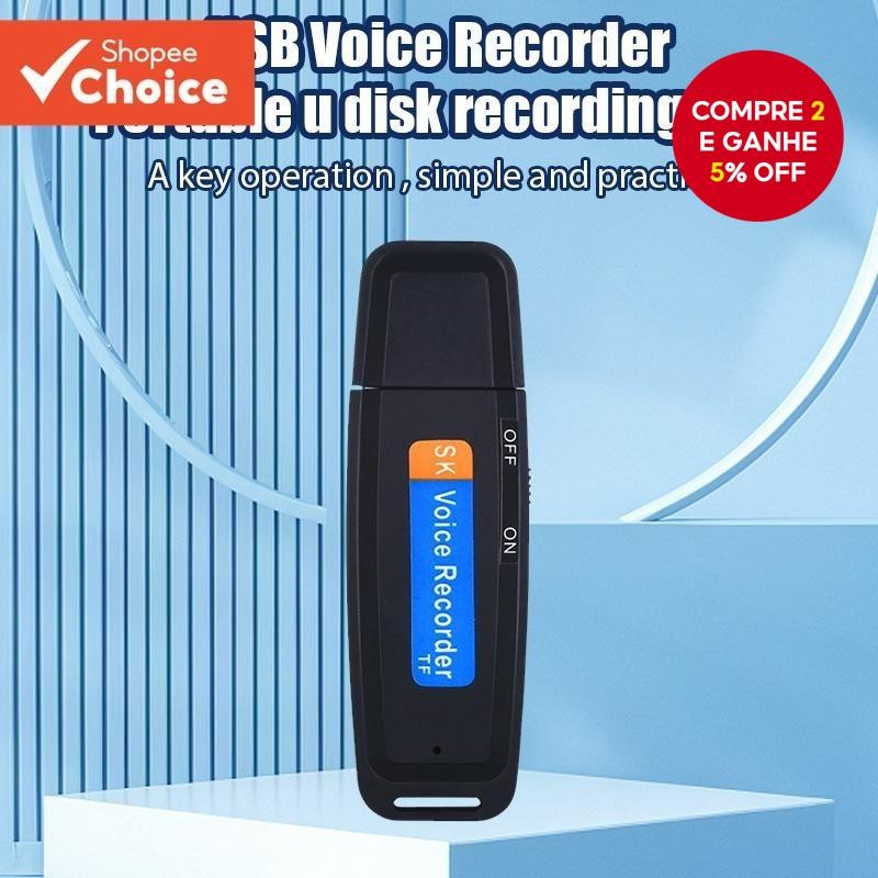 Caneta Portátil Para Gravação De Redução De Ruído , Luz Indicadora Led Suporta Cartão De Memória De