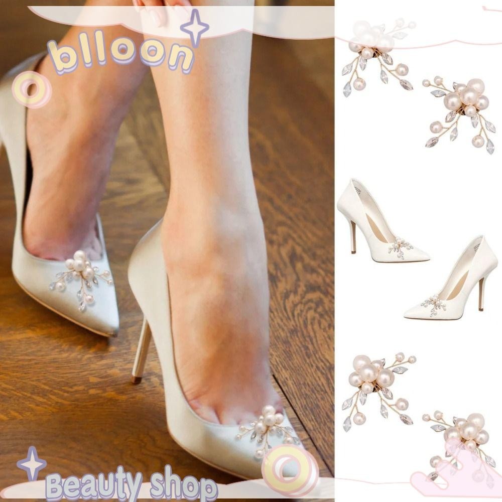 BLLOON 2PCS Sapato Decorações Noiva Broche De Fivela De Encanto