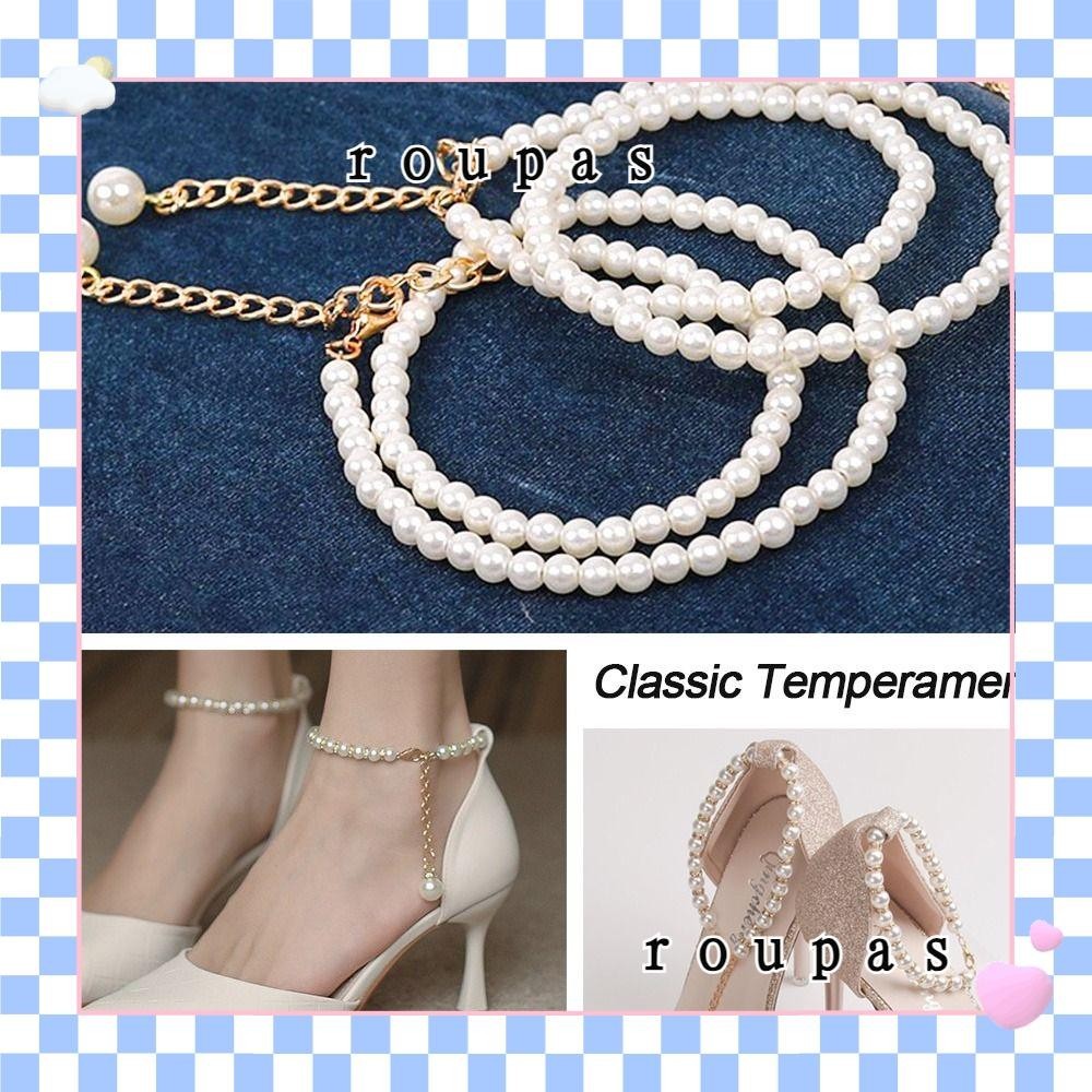 ROUPAS Calçados De Salto Alto Cintas Jóias De Festa Ajustáveis Decorações Corrente De Tornozelo Anti