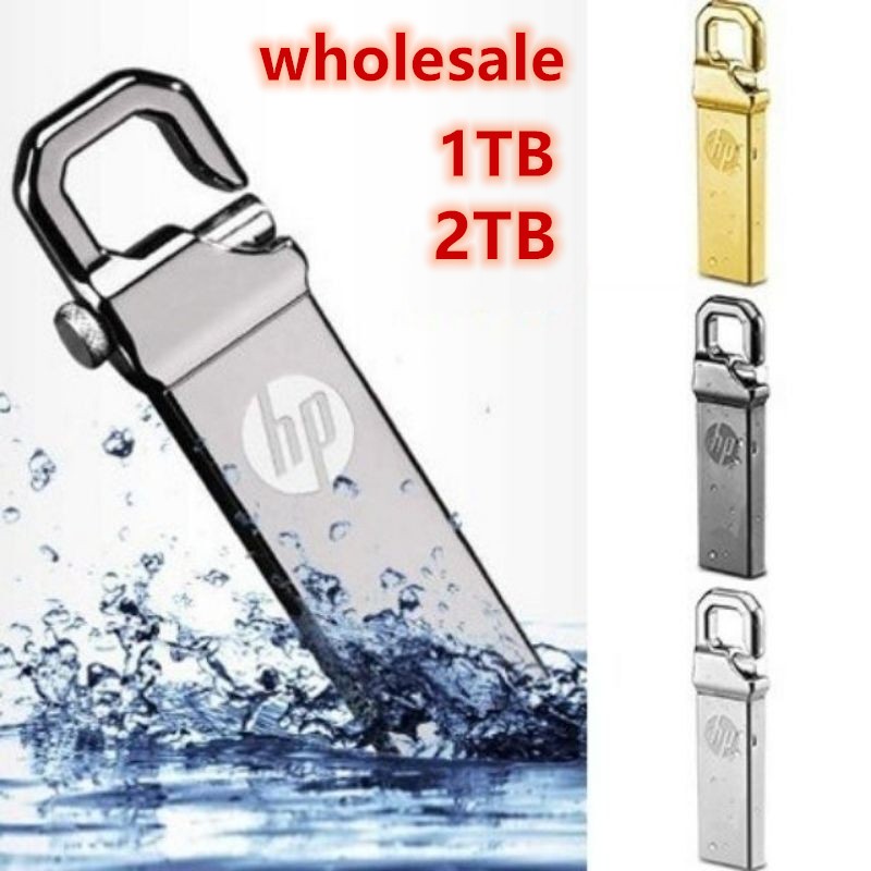 Unidade flash HP De 2 TB , USB De Alta Velocidade Resistente A metal Pendrive Para laptop