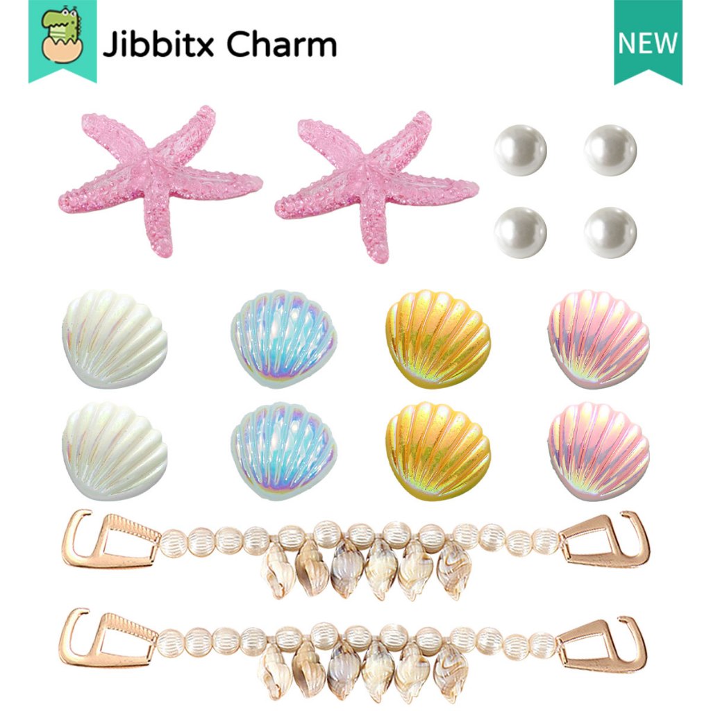 Jibbitx Moda Tamanco Charme Criativo Bonito Dos Desenhos Animados Padrão Colorido DIY Sapatos Fivela