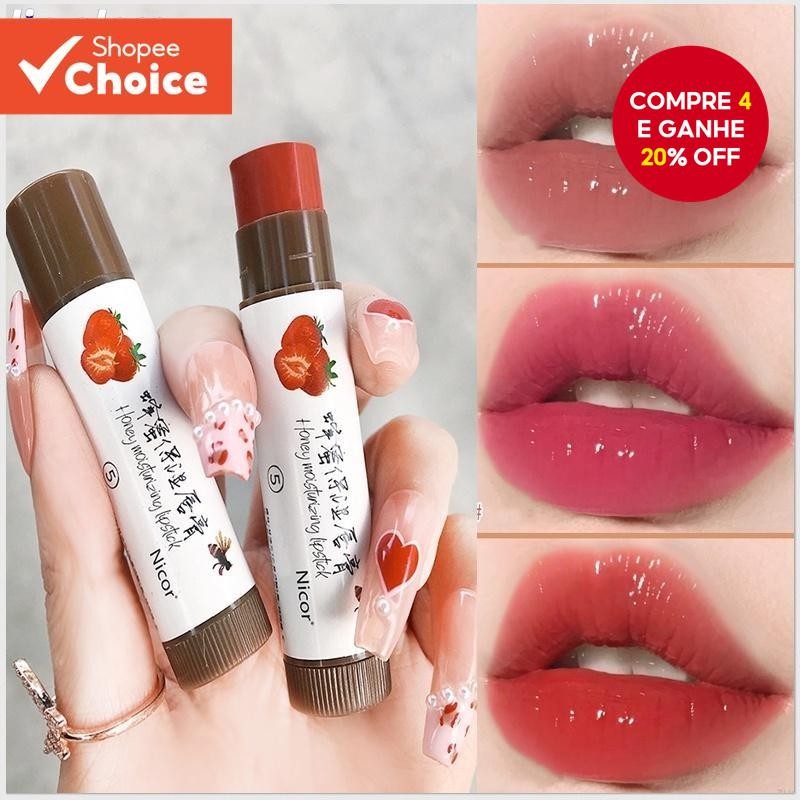 Bálsamo Labial Que Muda De Cor , Cosméticos Coreanos , Preenchimento De Longa Duração , Fragrância F