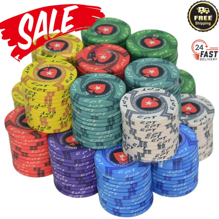 EPT Ceramic Texas Holdem Torneio Fichas Especiais-