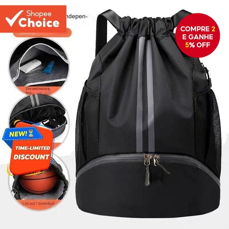 Basquete Futebol Natação Mochilas Esportivas Masculinas E Femininas Com Cordão Simples Leves
