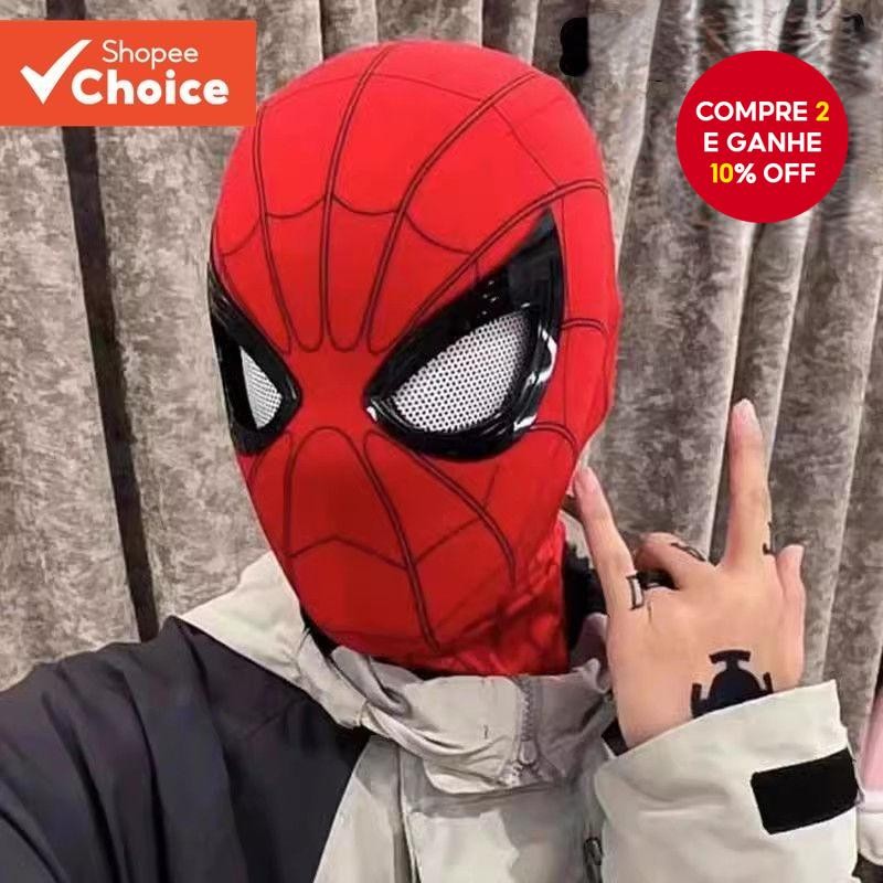 Máscara De Controle Remoto Do Homem-Aranha-Olhos Móveis Para Cosplay Adulto E Dramatização De Presen