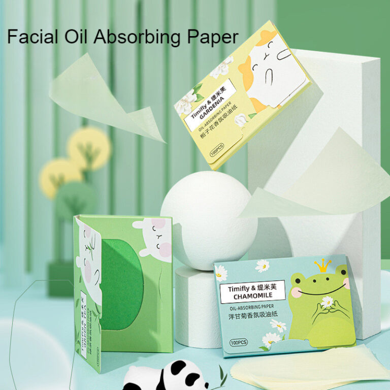 Papel Absorvente De Óleo Facial De 100 Peças De 
