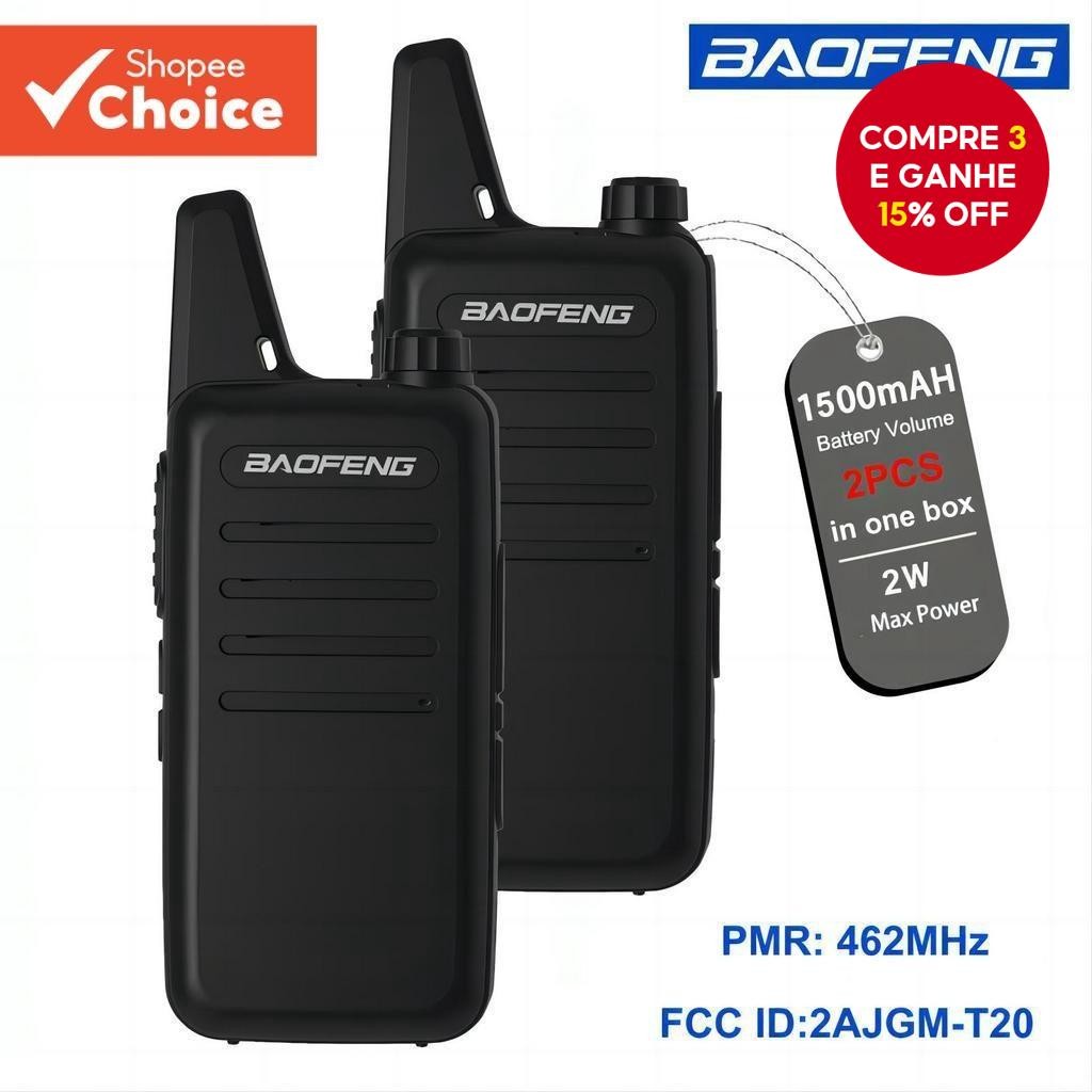 2PCS Novo Modelo UHF mini walkie talkie BAOFENG VT-C2 Rádio Barato PMR Transceptor