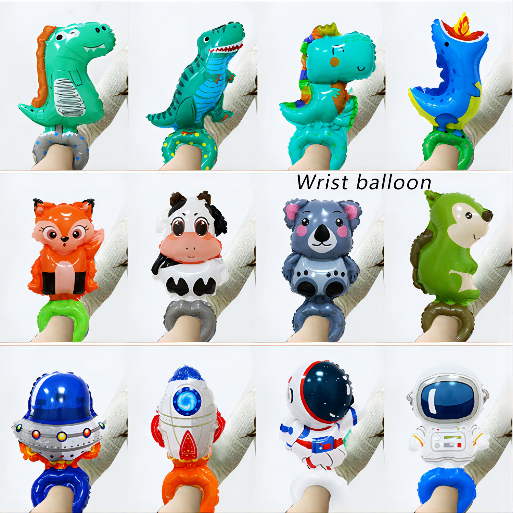 Balão de pulso de crianças com balão de pulso de mão em forma de palhaço de pulso de palhaço prémio