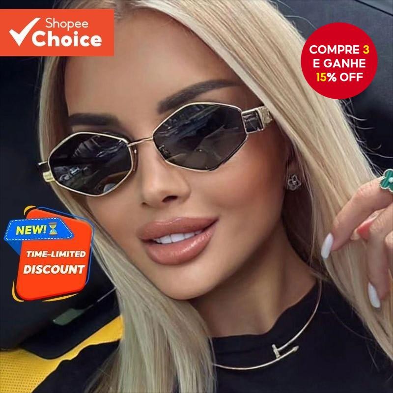 Óculos Femininos De Metal Com Corte De Diamante De Primavera 2025 Para Mulheres-De Luxo Petite Frame