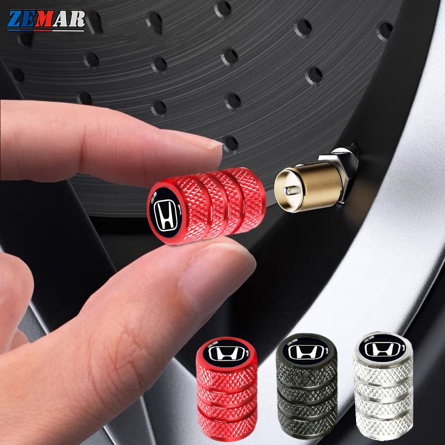 4Pcs Civic Car Tire Válvulas Caps Automotivas Bicicletas Peças Metálicas Impressas Para Fit g10 g9 C
