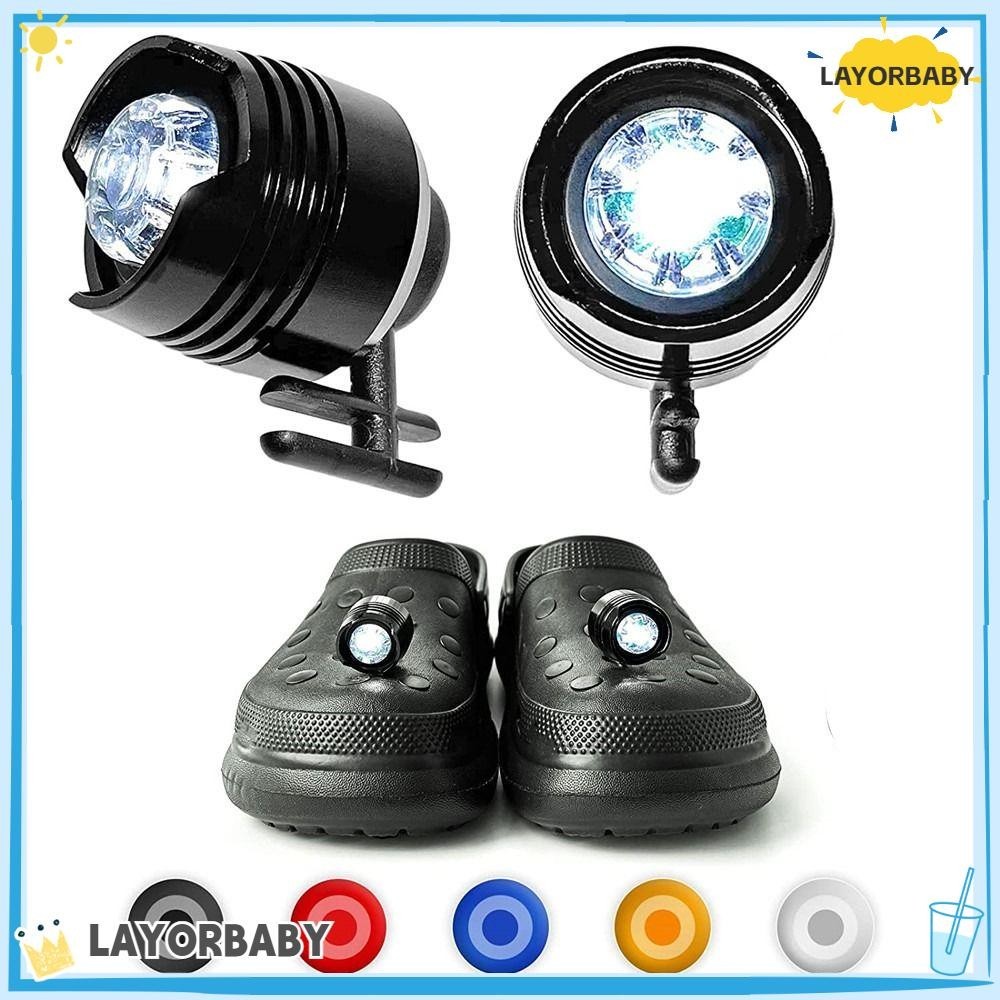 LAYORBABY Faróis Para Croc Gifts Light Modes Pequenas Luzes Decoração De Calçados