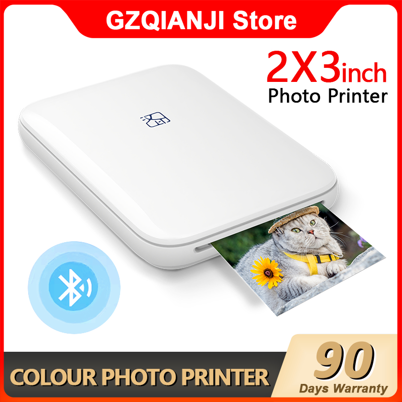 HPRT MT53 Impressora fotográfica colorida Impressão de fotos coloridas de 2×3 polegadas Bluetooth