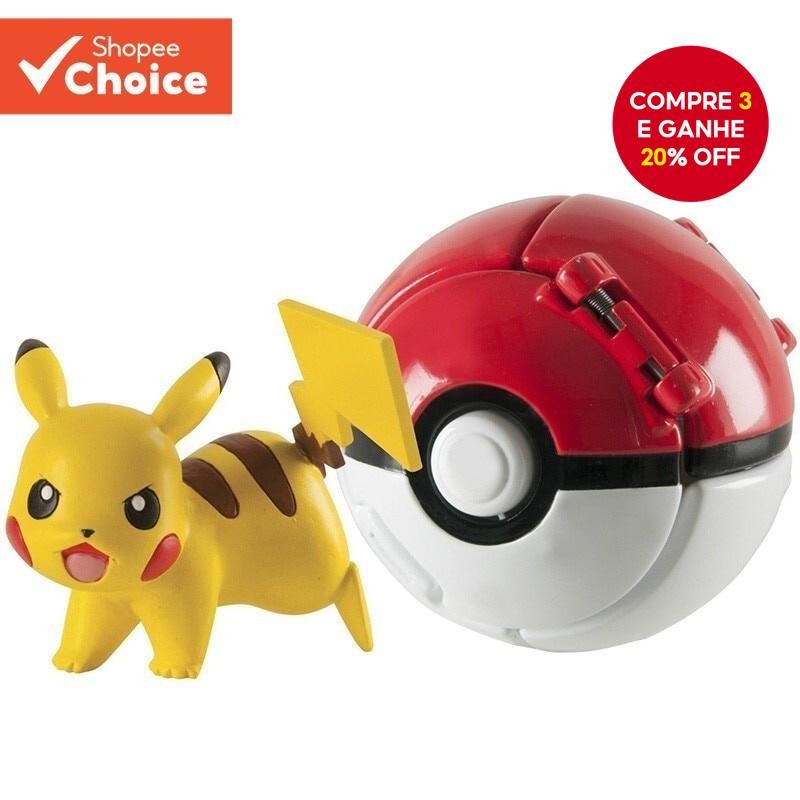 Bounce E Pop Pokémon Ball-Reviva Sua Aventura Com Brinquedo Pikachu