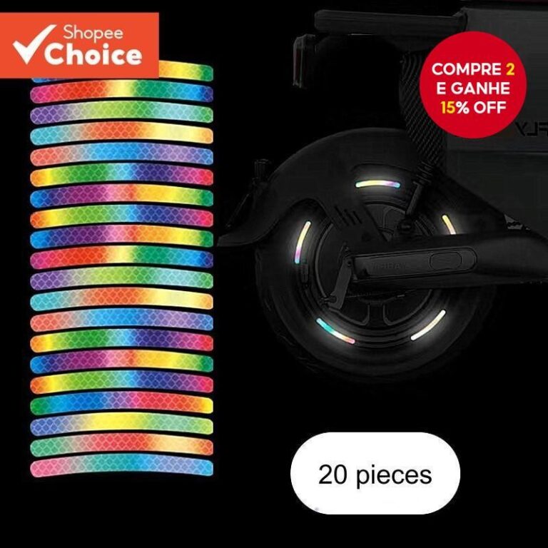 20 Pçs Cubo Da Roda Do Carro Forte Adesivo Reflex