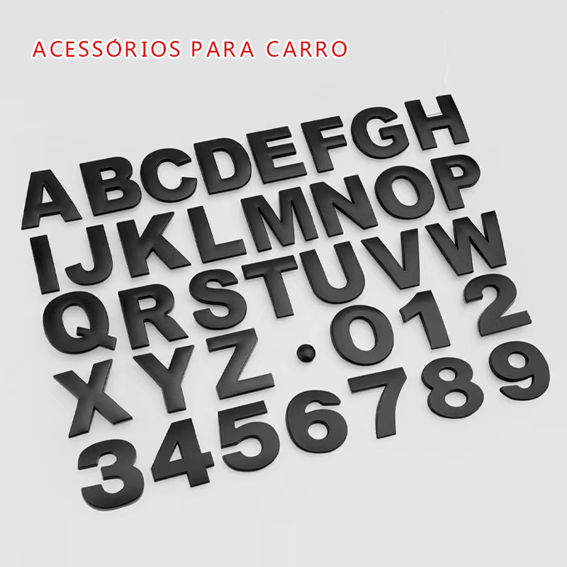 acessórios para carro Modificação Do Logotipo Carro Autocolantes De Cartas Em Inglês Palavras 3D est
