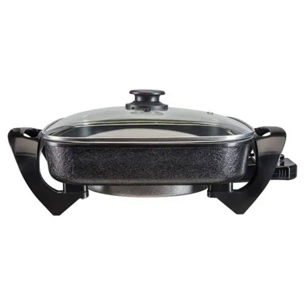 Panela Elétrica Mangiare Agratto 30cm 4,6L Quadrada 1500W 127V Preta – APEQO-01