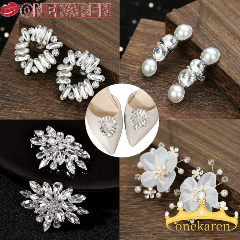 KR 2PCS Decorações De Sapatos Mulheres Broche De