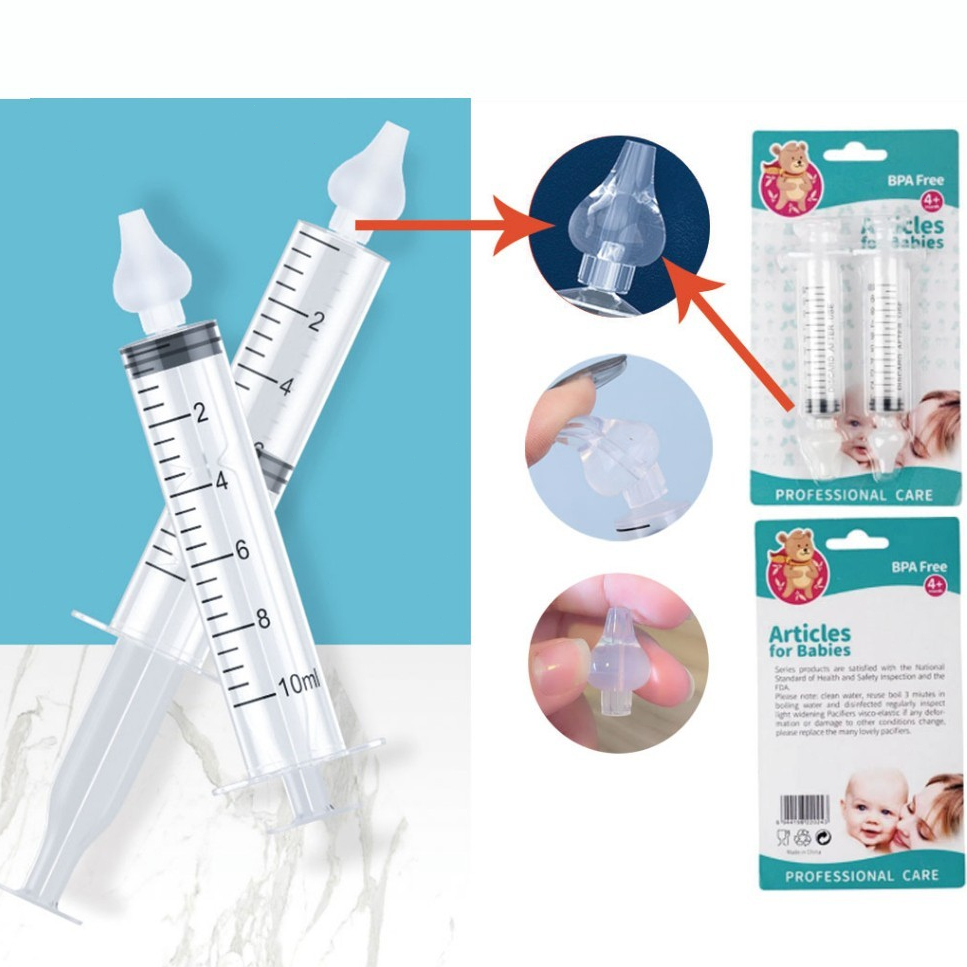 lavador Nasal Bebê, Acessórios de lavagem nasal infantil cabeça de silicone líquido